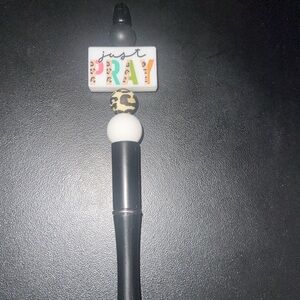 Just pray beaded focal pen